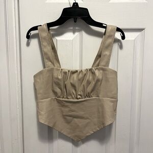 Forever 21 pleather top, size Small